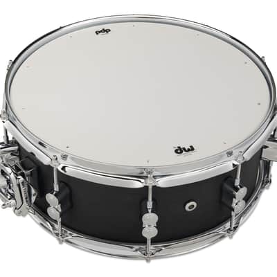 PDP Concept Series Black Wax Maple Snare, 5.5x14, Satin Black w/Chrome Hardware (PDSN5514BWCR) image 5