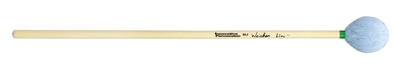 Innovative Percussion - WL3 - Medium Soft Marimba Mallets - Sky Blue Yarn - Rattan image 1