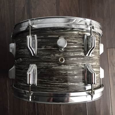 Vintage Rogers Dayton Era Holiday 12" x 8" Rack Tom Tom Drum 1967 Black Strata image 8