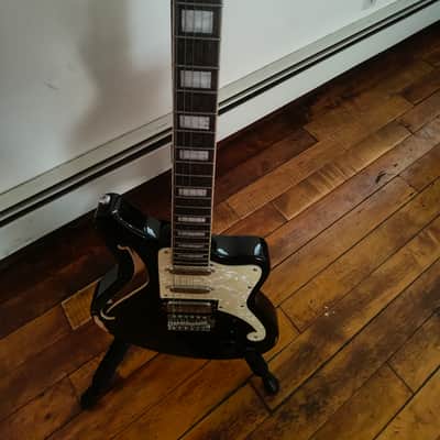 D'Angelico Premier Bedford SH Semi-Hollow Guitar - Black Flake image 3