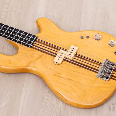 1979 Kramer DMZ 4000 Vintage Aluminum Neck Bass Natural w/ Case image 9