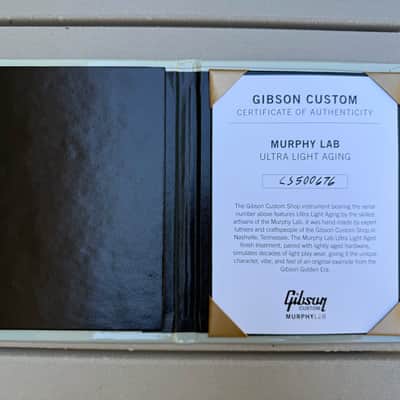 Gibson Les Paul Custom Single Pickup Murphy Lab Light Aged Stinger Limited Run M2M Rare 1 of 3 image 12