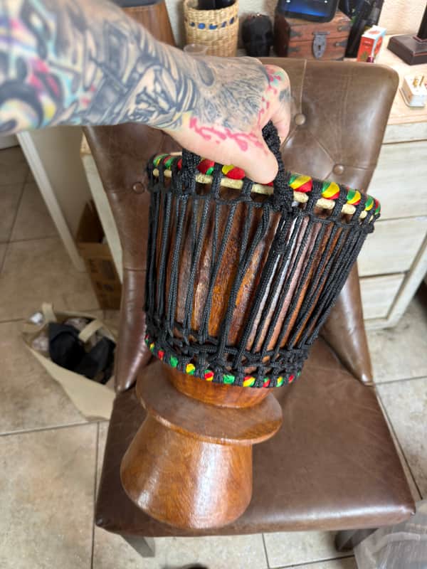 Handcrafted African Djembe image 1