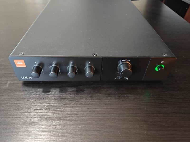 JBL CSM 14 4-Input Commercial Series Mixer 2010s - Black image 1
