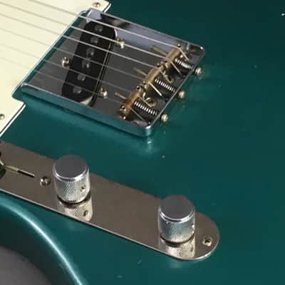 LEFTY! USA Boutique Custom Relic Sherwood Green Metallic Nitro Lacquer Jazzcaster Telemaster Guitar Left 7.2 lb HSC image 20