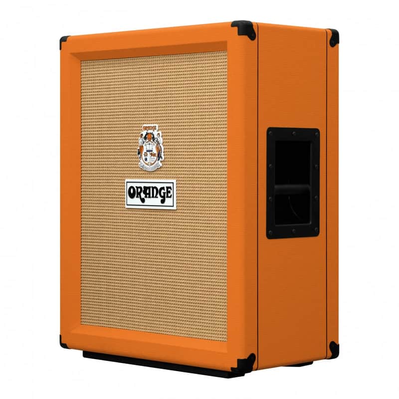 UK 2X12 Vertical Open-back, Celestion Creamback Neo speakers - 16 ohm,120 watts,15mm Birch Ply, orange image 1