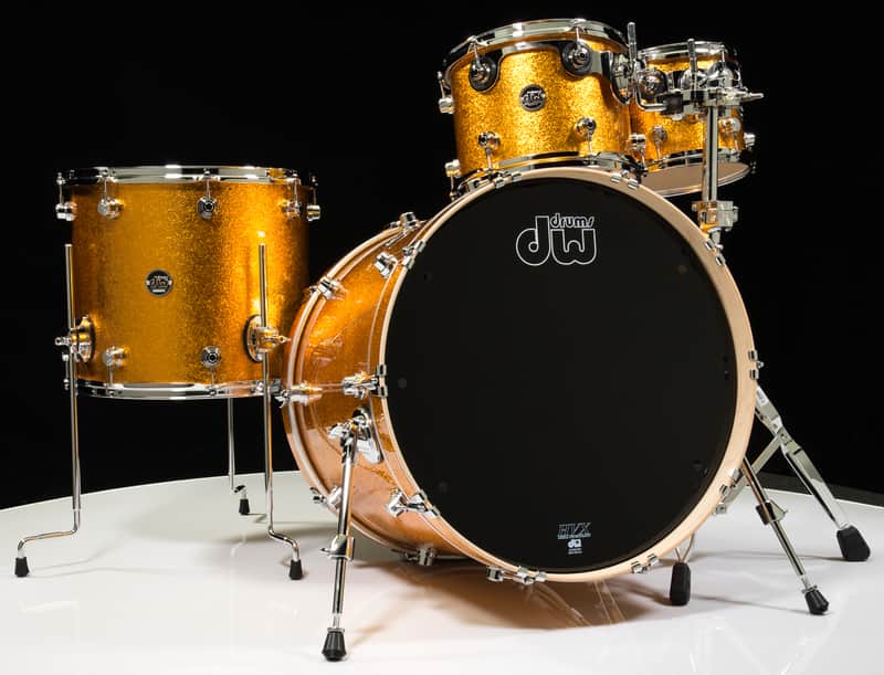 DW Performance Series 5pc Shell Pack Gold Sparkle with 6.5x14 Snare image 1