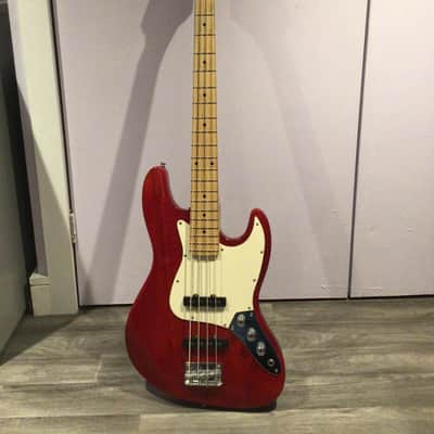 Roytek Traditional series bass guitar Mid 90s - Red and cream image 1