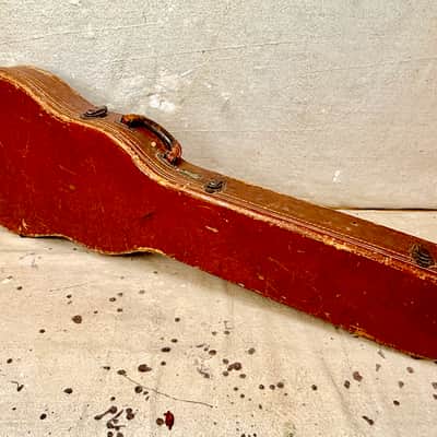 1950's Gibson Les Paul Guitar Case Brown-Pink Lifton 4 Latch Flat Top ~1952-1954 image 22