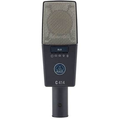AKG C414 XLS Large Diaphragm Multipattern Condenser Microphone 2010s - Black image 2