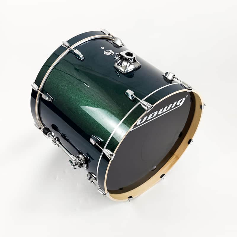Ludwig Element Evolution 18x22" Bass Drum 2020 - Present - Emerald Sparkle image 1