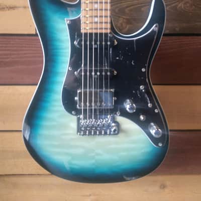 Ibanez - AZ24P1QM | AZ Premium Series 6 String Guitar / Deep Ocean Blonde image 2