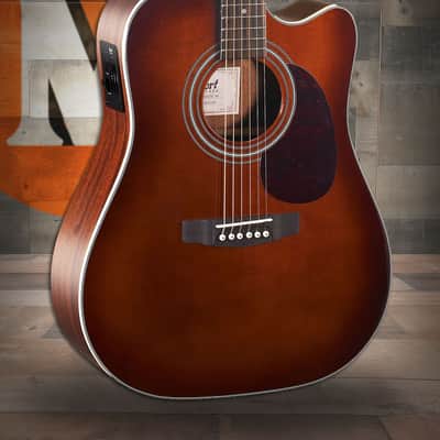 Cort MR500EBR MR Series Dreadnought Acoustic Electric Cutaway Guitar - Brown Burst (MR500EBR-A-U) image 1
