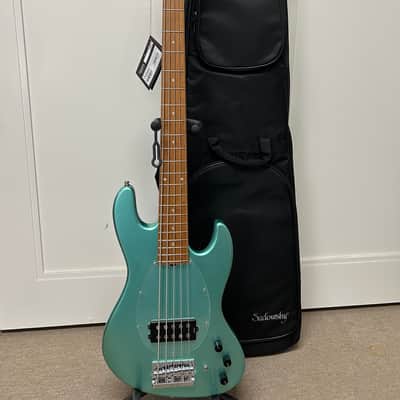 Sadowsky MetroExpress 21-Fret 5 String Vintage M Bass - Sage Green Metallic image 1