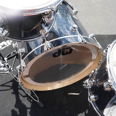 DW USA Collectors Series - Ebony Chaos - 4pc Pure Maple SSC Shell Pack With Ring's (DW - Limited Finish) image 13