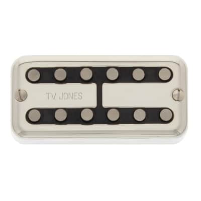 TV Jones Magna Tron Bridge Electric Guitar Pickup - Universal Mount, Nickel image 3