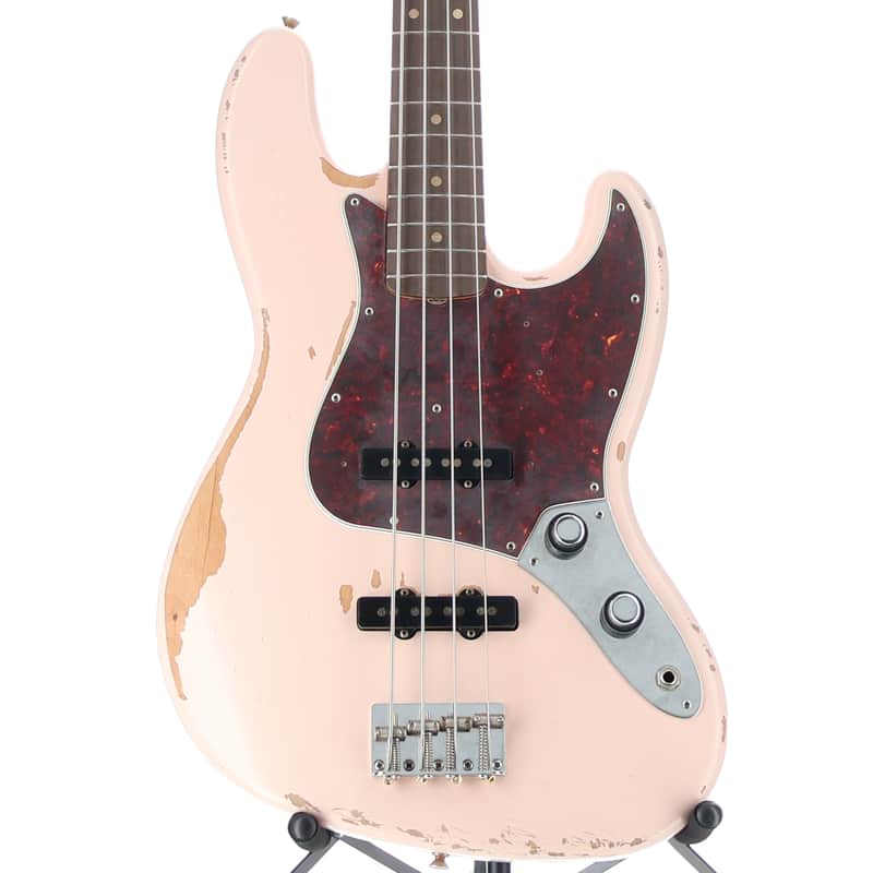 Fender Flea Jazz Bass, Rosewood Fingerboard, Roadworn Shell Pink (M2) (46423) image 1