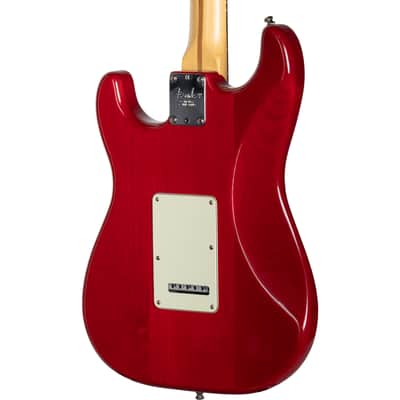 Fender American Deluxe Fat Stratocaster HSS - Crimson Red Transparent image 6