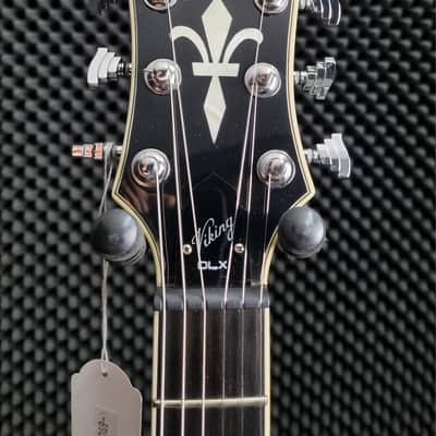Hagstrom Tremar Viking Deluxe Semi-Hollow with Tremolo Gloss Black image 3