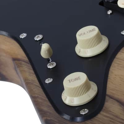 Schecter Sun Valley Super Shredder Exotic HT Black Limba LH Natural Satin image 10