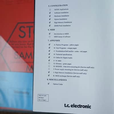 Owner's Manual for t.c electronic M500 Digital Audio Mainframe  1995 image 14