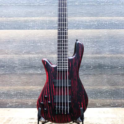 Spector NS Pulse 5 Left-Handed Cinder Red EMG Pickups 5-String Electric Bass w/Bag image 2