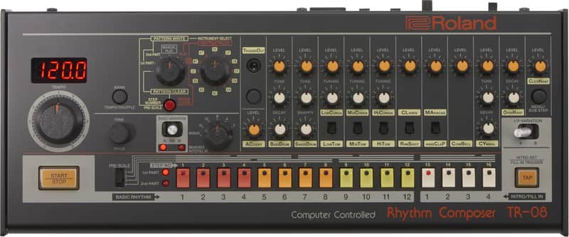 Roland Boutique Series TR-08 Analog Modeling Drum Machine 2017 - Present - Black image 1