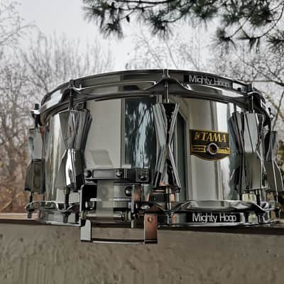 Tama Artwood Chrome cover birch snare Late 80s - Chrome wrap image 5