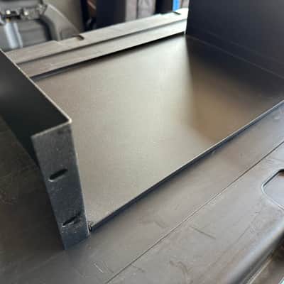 3U Metal Rack Shelf - Black image 2
