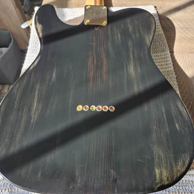 Custom Build Telecaster Style Guitar -- Figured Black Walnut & Baked Ash Body w/ HSC image 8