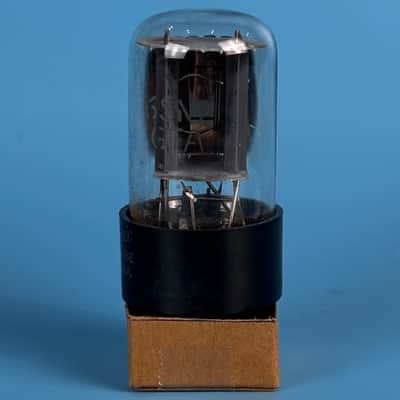 1963 General Electric 6SN7GT Vintage Grey Plated Vacuum tube! Tests GIF! T585 image 3