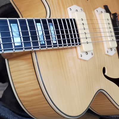 D'Angelico Excel EX-59 Hollow Body Single Cutaway with Stairstep Tailpiece 2010s - Natural image 4