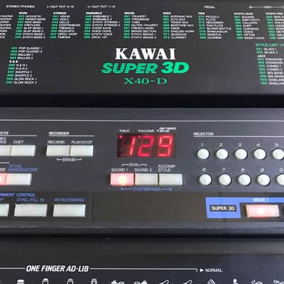 RARE 1993 Kawai X40-D Super 3D Quadraphonic Vintage Keyboard PCM Drum Machine image 3