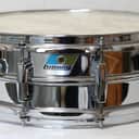 Ludwig No. 400 Supraphonic 5x14" 10-Lug Aluminum Snare Drum with Pointed Blue/Olive Badge 1977 - 1978 - Chrome-Plated