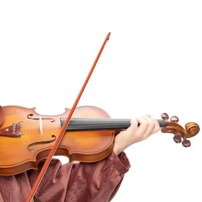 4/4 Full Size Acoustic Violin Student Beginner School Orchestra Set w/ Case Bow Rosin Tuner & Shoulder Rest image 11
