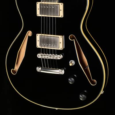 D'Angelico Excel Mini DC Tour Collection Solid Black (193) image 1