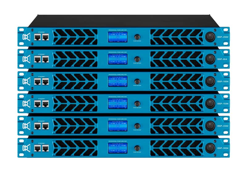CVR Audio DSP-2002 BLUE Professional Power Amplifier 2000 Watts 2-ch 8-Ohms image 1