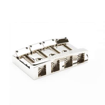 Leo Quan® Badass I™ Bass Bridge, 4 String-Chrome image 3