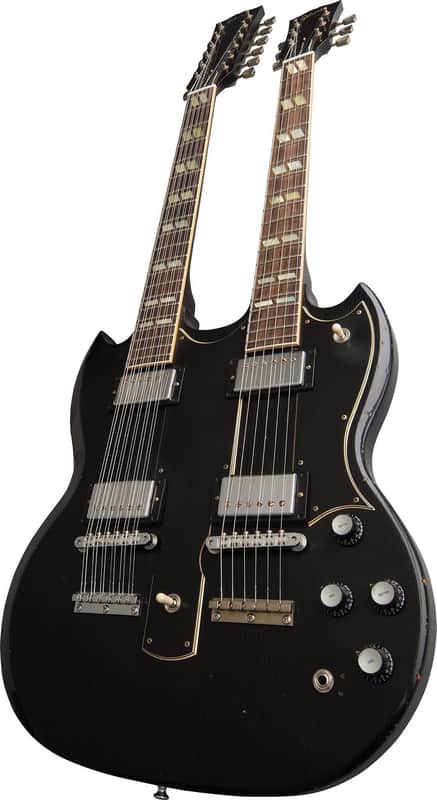 Gibson Custom Shop Slash '66 EDS-1275 Doubleneck (Signed, Aged) 2019 - Aged Ebony image 1