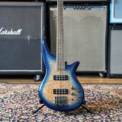 Jackson JS Series JS3Q Spectra Bass 2020 - Present - Amber Blue Burst image 3
