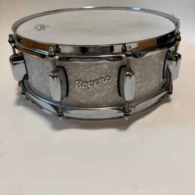 Rogers #36 Dyna-Sonic 5x14" Wood Snare Drum with Beavertail Lugs Reissue 2018 - 2020 - White Marine Pearl image 1
