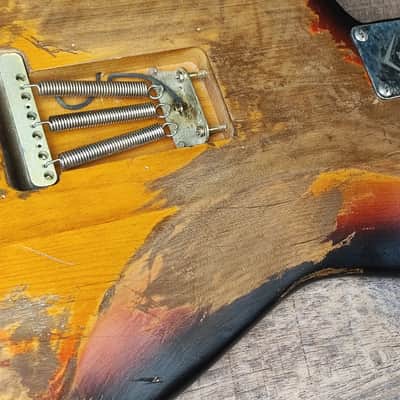 MyDream Partcaster Custom Built - Heavy Relic Sunburst SRV image 9