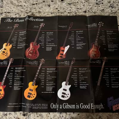 Gibson Nikki Sixx Bass Poster 1993 EB-750 650 Thunderbird IV Les Paul deluxe premium Plus 5 string Special LPB1 Standard 2 image 2