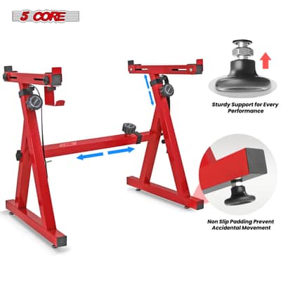 5 Core Keyboard Stand Z Shape Adjustable Foldable Heavy Duty Key Board Piano DJ Controller Stands image 9