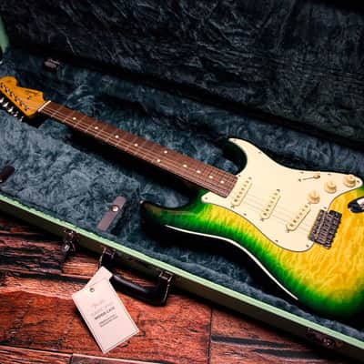 Fender Made in Japan Stratocaster ST62-QT (High Grade Quilt Maple Top) Jungle Burst-2013 image 2