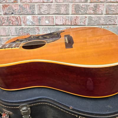 Vintage 1974 Gibson Hummingbird Custom Acoustic Guitar Project w/ Hardshell Case! image 9