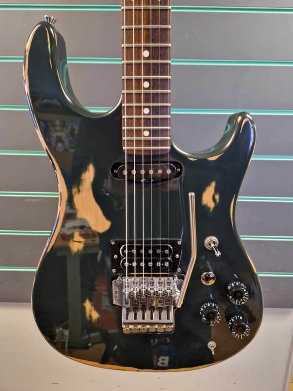 Bill Lawrence Super Strat Dark Green Relic Circa. 80s Electric