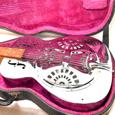 Dobro Model 33H Square Neck Resonator Guitar 1980 - Chrome image 7