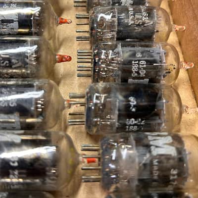 G.E ONE (1) 5965A dual triode tNOS AT1000 TESTED Balanced! PI Vacuum Tube T4 cleartop IBM selected red tip 12AV7 1961-1975 image 2