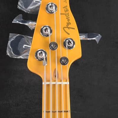 Fender American Ultra II Jazz Bass V Maple Fingerboard Sinister Red image 3